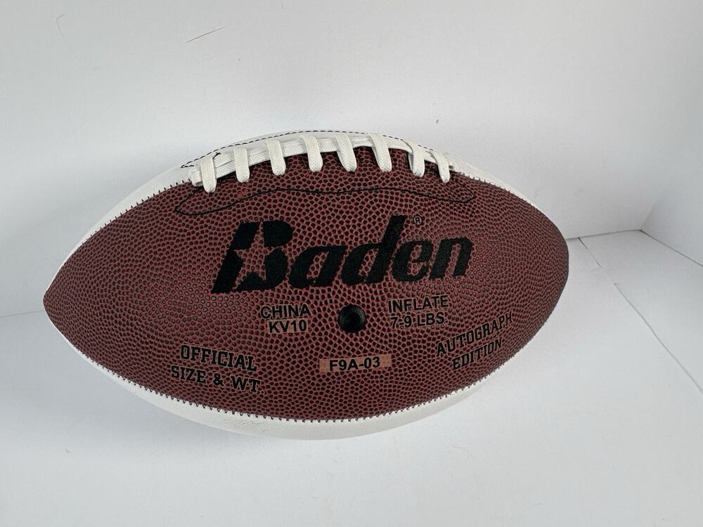 Baden Official Size Weight Autograph Football NSAA Farmers Mutual Nebraska